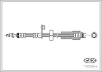 Corteco Bremsschlauch Hinten, Links, Vorderachse U.A. FüR CitroËN, Peugeot