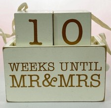 Wedding/Anniversary COUNTDOWN Blocks Calendar PRIMITIVES BY KATHY