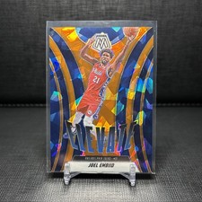 2024-25 Panini Mosaic - Elevate Joel Embiid #23 Orange Ice Mosaic Prizm /49