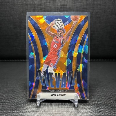 2024-25 Panini Mosaic - Elevate Joel Embiid #23 Orange Ice Mosaic Prizm /49