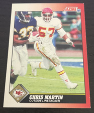 1991 Score - Chris Martin - Kansas City Chiefs - #157