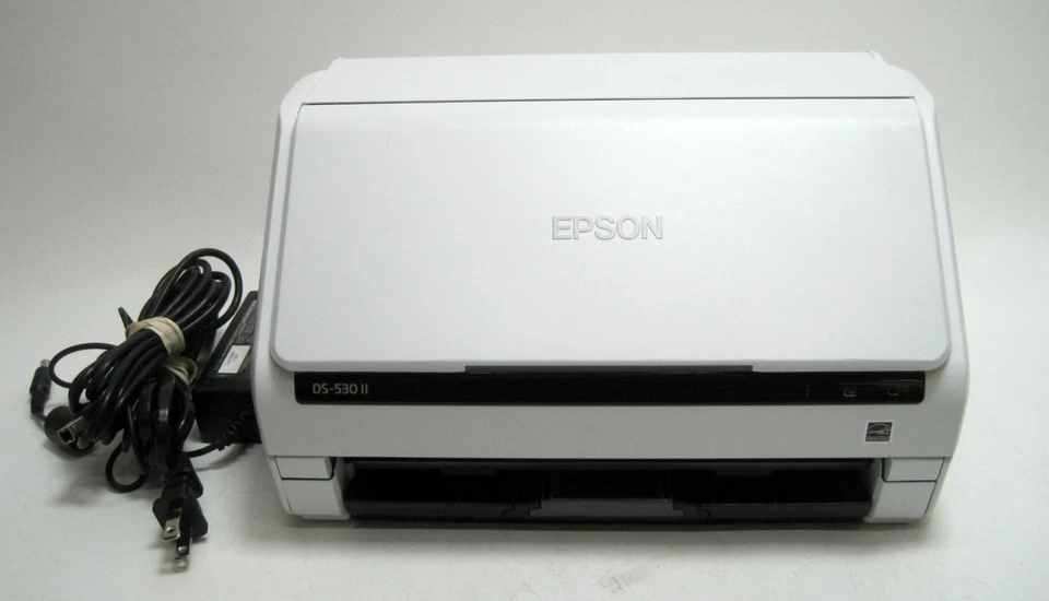 Epson WorkForce DS-530 II Duplex Document Scanner w/USB & AC Adapter 8000 SCANS! - Image 3 of 4