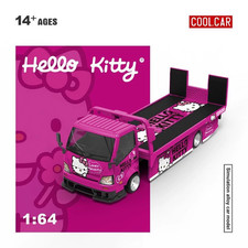 Cool Car 164 Hino H300 Flatbed Transport Trailer Hello Kitty Pink Diecast Cool Car 164 Hino H300 Flatbed Transport Trailer Hello Kitty Pink Diecast