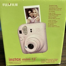 Instax Mini 12 Instant Film Camera, Blossom Pink with box