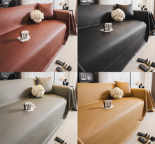 Luxury PU Leather Waterproof Sofa Cover Non-Slip Couch Protector for 2/3/4 Seat