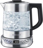 Severin Deluxe Mini Wasserkocher Glas-Edelstahl-Schwarz Wk 3473