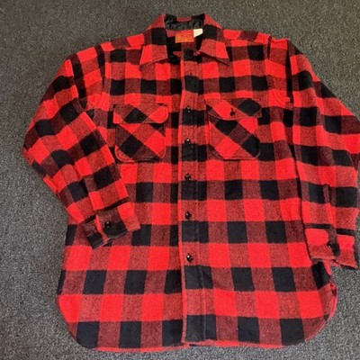 Vintage 60s Sears Large Tall Kings Road Plaid Acrylic Blend