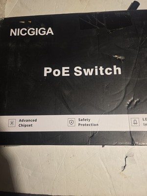 NICGIGA 24-Port 2.5G PoE Switch with 2x10G SFP+   Open Box