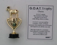 GG1 GOAT gold TROPHY Pocket Charm miniature figurine friend teacher coach dad