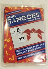 Mini Tangoes Puzzle Game w/ Instructions Plastic Case/ An Excersice Creativity