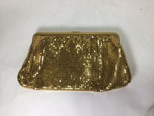 LL90 Antique Whiting Davis Gold Mesh Evening Clutch - Set of only 1 for Women