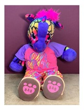 2016 BUILD A BEAR COLORFUL DRESSED GIRAFFE PLUSH/STUFFED ANIMAL