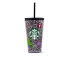 New Halloween Starbucks® Cold Cup Glow in the Dark w/Stickers 16oz/473ml