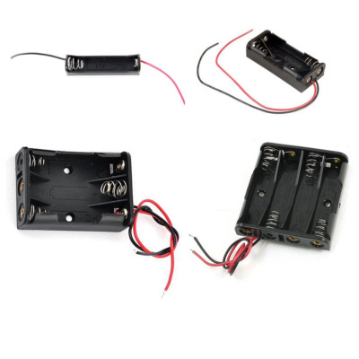 AAA Batteriehalter Box Etui 1x 2x 3x 4x zum Selbermachen für Akku Multi-Choice Deckel oder nicht
