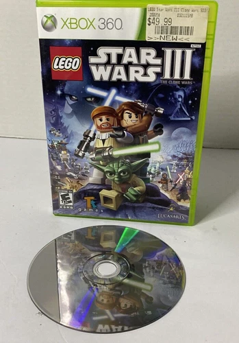LEGO Star Wars III: The Clone Wars (Microsoft Xbox 360, 2011) CIB Tested/works