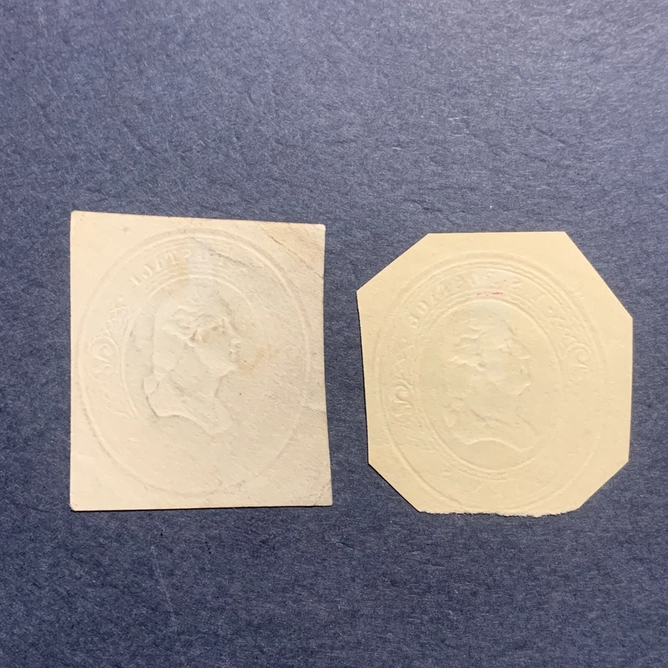 1884 US Stamp, 2c Brown Washington Early Cut Square #U277 - Image 2 of 2