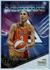 DIANA TAURASI 2019 Panini Donruss WNBA League Leaders GOLD LASER #/10 🏀 MERCURY