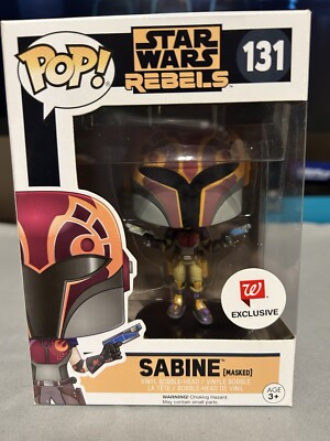 NEW - Funko POP! Star Wars Rebels #131 Masked Sabine Vinyl Figure Walgreens Excl