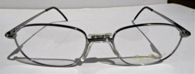 Gino Roma-Italy 51-18 135 ALFRED Britalia Silver Metal Frame-Eyewear-NEW