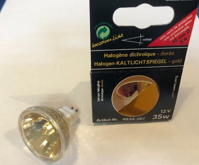 Paulmann Halogenlampe   Gold Reflektor 12V 35W  20º G4   ø35 Artikel-Nr.8838.387
