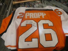 Brian Propp Philadelphia Flyers Signed replica Jersey PSA Inscription