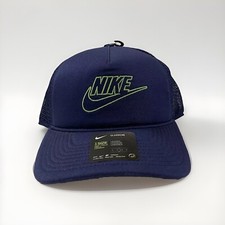 Nike Sportswear Classic 99 Trucker Hat Embroidered Logo Cap Mesh 6 panels Navy