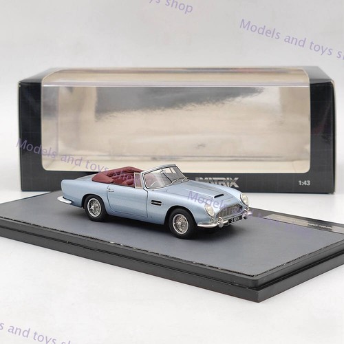 MATRIX-MODELS 1/43 Aston Martin DB5 DHC Spider 1964 Blue Resin Car Limited Used - Picture 2 of 7
