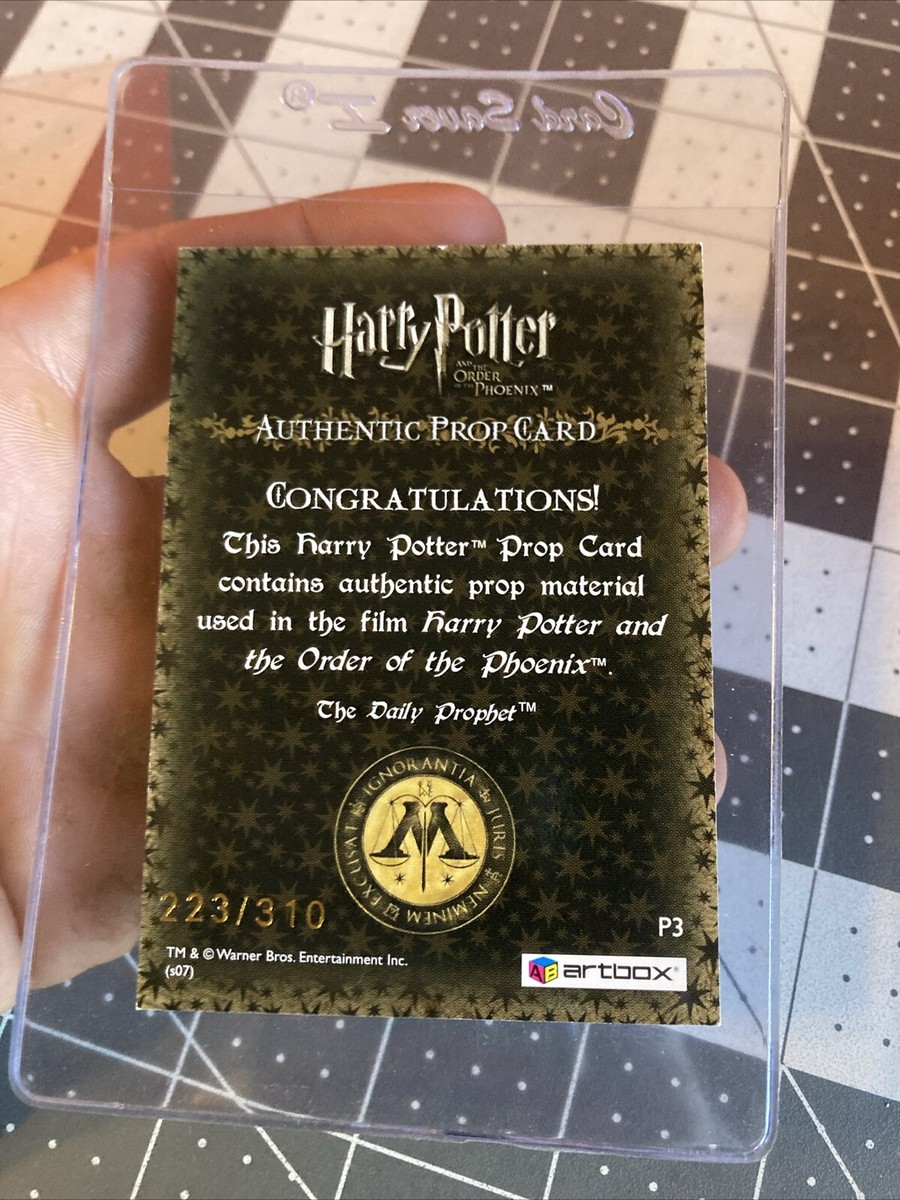 2007 Harry Potter Order Of The Phoenix Daily Prophet Prop Card 223 2007 Harry Potter Order Of The Phoenix Daily Prophet Prop Card 223