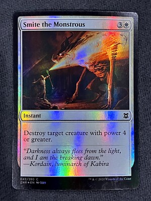 MTG Magic the Gathering Zendikar Rising Foil Smite the Monstrous 42/280 Common