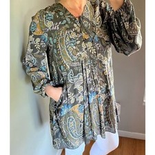 Free People Womens Paisley dress/tunic, Size Medium