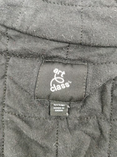 Art Class Girls' Quilted Jacket Black - Size M 7/8 - Picture 3 of 7