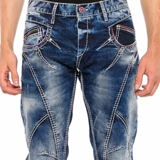 Cipo & Baxx CAMPTON Mens Jeans Denim Straight Cut CD563 all Sizes