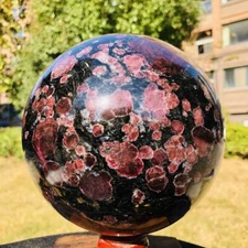 15.4LB Natural Astrophyllite Quartz Crystal"Fireworks Stone"The Ball Heals 310