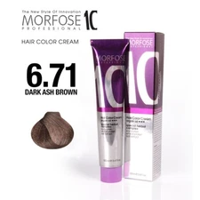 MORFOSE 10 HAIR COLOR CREAM 6.71 DARK ASH BROWN 3.38OZ M1035OZ671