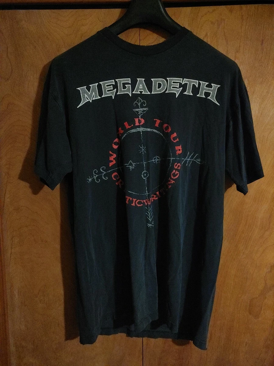 Megadeth Cryptic Writings Vintage T Shirt Size Large 1997 Tour | eBay