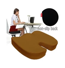 Non Slip Memory Foam Coccyx Orthopedic Seat Office Chair Cushion Pain Relief Bro