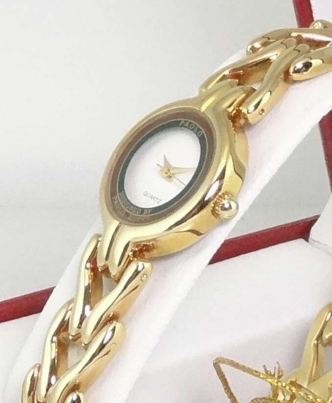 PAOLO GUCCI 770W GOLDTONE QUARTZ WATCH RARE VINTAGE AUTHENTIC House Of Gucci PAOLO BY PAOLO GUCCI 770W GOLDTONE QUARTZ WATCH *NEW RARE  main image 2