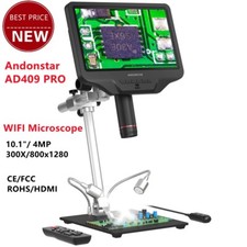 Andonstar AD409 PRO 10.1" LCD Microscope 4MP 300X HDMI WIFI Digital Microscope