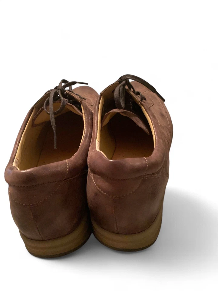 Zapatos de boliche Oxford cómodos de cuero marrón con cordones DUREA para hombre EE. UU. 9,5 Foto 4 de 4