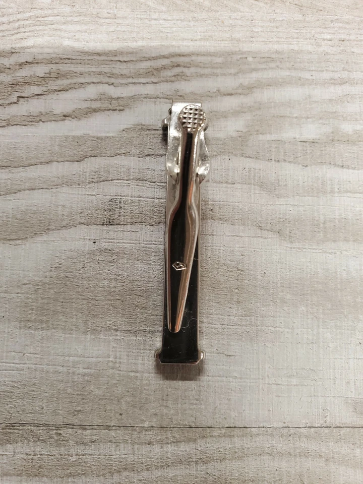 Vintage Tie Clasp - Silver Tone - Abalone Shell - Image 2 of 3