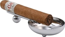 Quality Importers Trading Personal Size Cigar Ashtray, Stainless