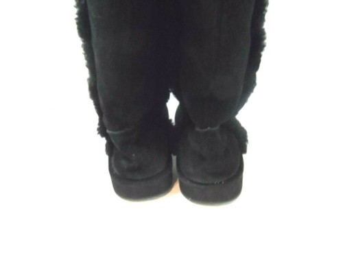 MICHAEL KORS WOMEN'S BLACK SUEDE Sheep Fur Lined Winter Boots - Size 6M - Picture 10 of 12