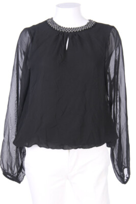 AMISU Blouse Applications S black