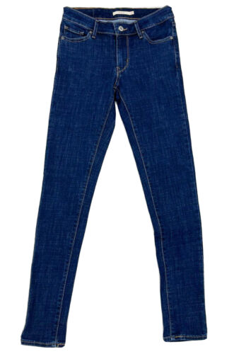 Pantalones de mezclilla ajustados Levi's azul oscuro 711 - Precio de venta sugerido por el fabricante £100 - Imagen 2 de 12