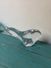 Murano Art Glass Crystal Polar Bear Figurine  Legends of Murano - Italy