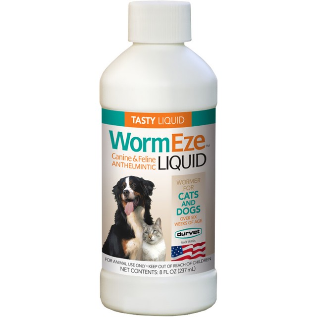 Worm Eze Liquid 8 oz Dogs Cats Wormer eBay