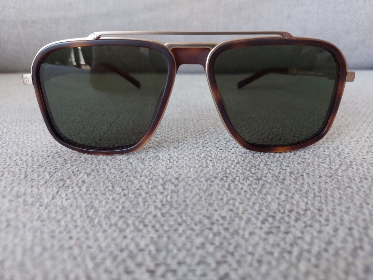 Lunettes de soleil aviateur Hublot titane couleur or