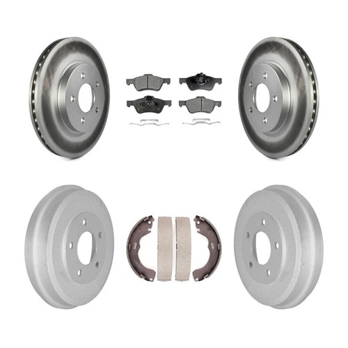 Front Rear Coat Brake Rotor Ceramic Pad Drum Kit For Ford Escape Mercury Mariner - Picture 1 of 18