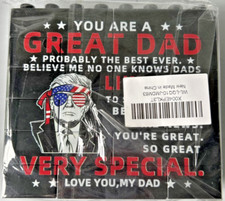 You Are A Great Dad Building Block Puzzle Sign, Trump Theme Father's Day Gift