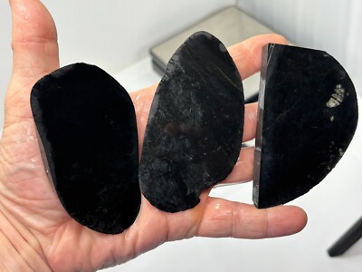 Washington State Black Jade end slabs Cabbing Lapidary Carving Combo Ship avail